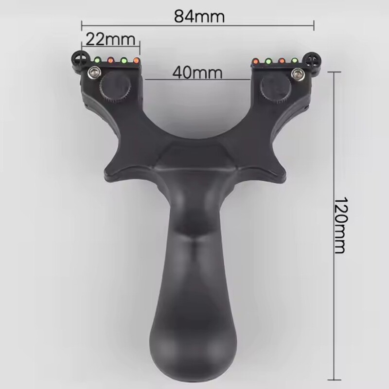 Black Resin Slingshot with 40 mm Inner Fork thumbnail 3