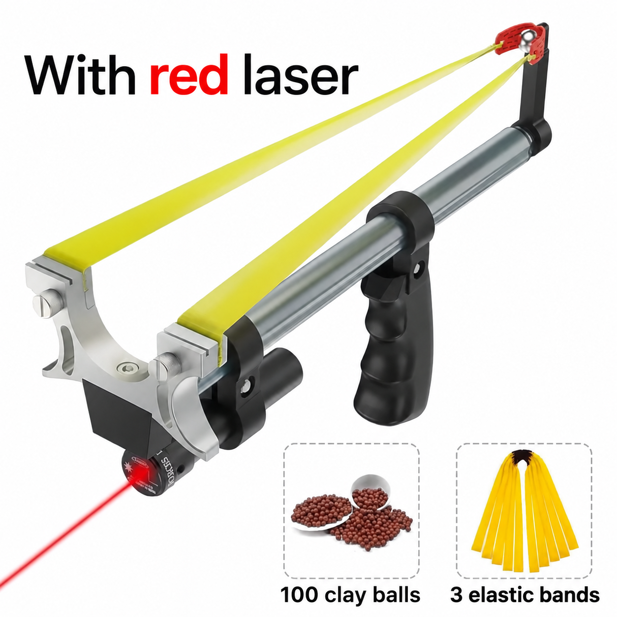 Telescopic Slingshot with Laser Sight